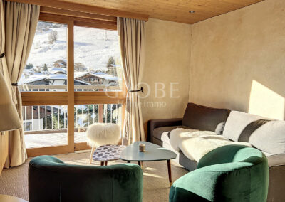 living room apartment for rent in megeve