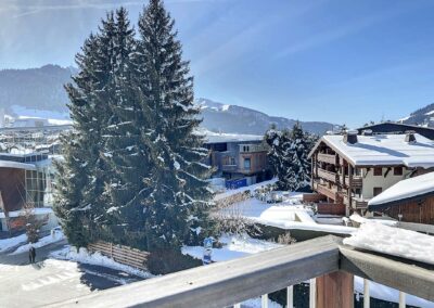 view balcony vacation apartment in megeve